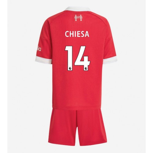 Liverpool Federico Chiesa #14 Replica Home Stadium Kit for Kids 2025-26 Short Sleeve (+ pants) Liverpool Federico Chiesa #14 Replica Home Stadium Kit for Kids 2025-26 Short Sleeve (+ pants)